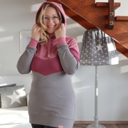 RESTSTCK 168 cm Sweat Stoff French Terry uni, Betongrau