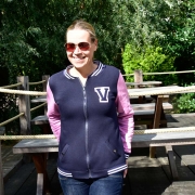 RESTSTCK 80 cm Heavy Jogging Sweat Stoff dick weich angeraut, dunkelblau