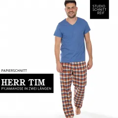 Papierschnittmuster Herren Pyjamahose HERR TIM - f�r Webware Studio Schnittreif