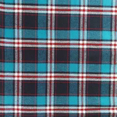 Flanell Baumwollflanell Schottenkaro, rot dunkelbau t�rkis