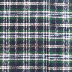 Flanell Baumwollflanell Schottenkaro , dunkelgr�n wei� dunkelblau