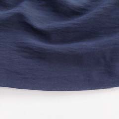 Viskose Stoff Air Flow Sommerstoff Meterware, dunkelblau
