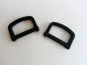 2 D-Ringe aus Kunststoff 2,5 cm breit