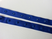 Druckerband-Druckknopfband Abstand 2,5 cm, royalblau
