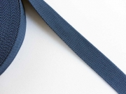 Gurtband Baumwolle Polyester, 3 cm breit, dunkel jeansblau