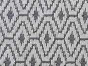 Jacquard Strick Peru Rautenmuster - taupe