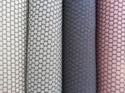 RESTSTCK 74 cm Jacquard Wabenmuster, anthrazit beige