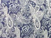 RESTSTCK 86 cm Stretchjeans Paisley & Blumen, dunkelblau