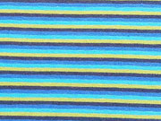 RESTSTCK 50 cm Ringeljersey 2,5mm-trkis dunkelblau hellgrn