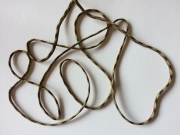 Kordelband 4 mm, braun grn