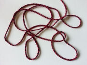 Kordelband 4 mm, rot dunkelblau
