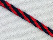 Kordelband 4 mm, rot dunkelblau