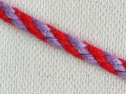 Kordelband 4 mm, rot helllila