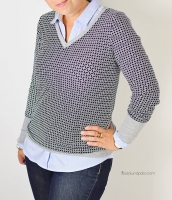 Papierschnittmuster Blusenshirt aus Jersey Lillesol No.5