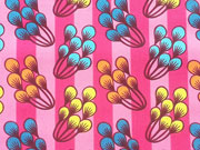Jersey Streifen Blumen Hamburger Liebe, pink