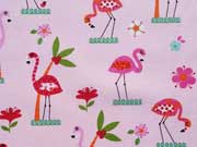 Ottoman bedruckt Flamingos, rosa