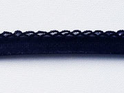 Schrägband Häkelkante, 14 mm, dunkelblau