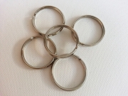 5 Schlsselringe 26mm, silber (Metall)