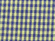 RESTSTCK 64 cm Baumwollstoff Vichy Karo, hellgrn dunkelblau